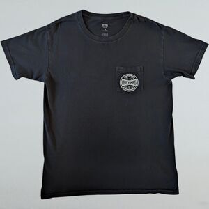 Vintage Y2K Obey Black Short Sleeve Propaganda Graphic T-Shirt With Pocket M